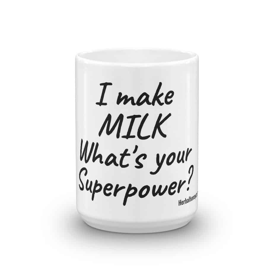 I make milk whats your superpower 15oz coffee mug
